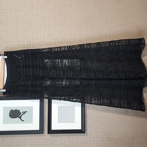 Maeve Wide-Leg Sheer Lace Trousers - Picture 4 of 15